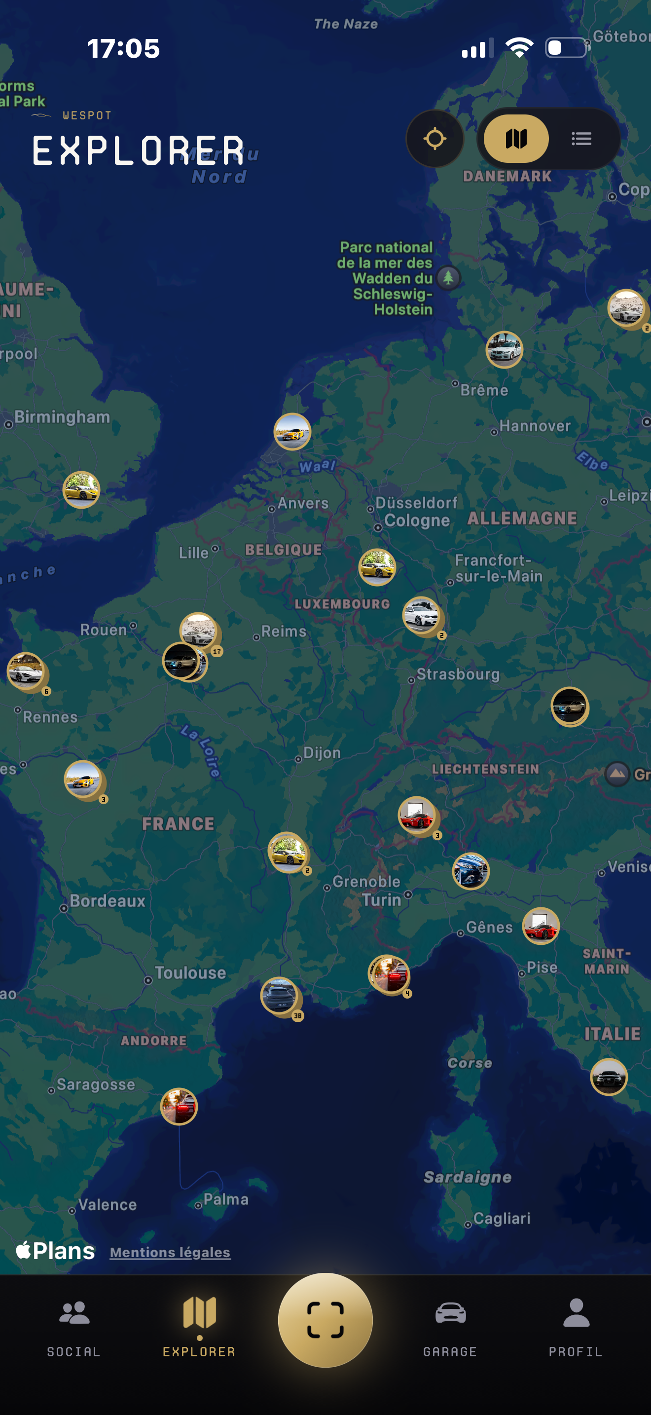 Aperçu illustratif de la carte WESPOT